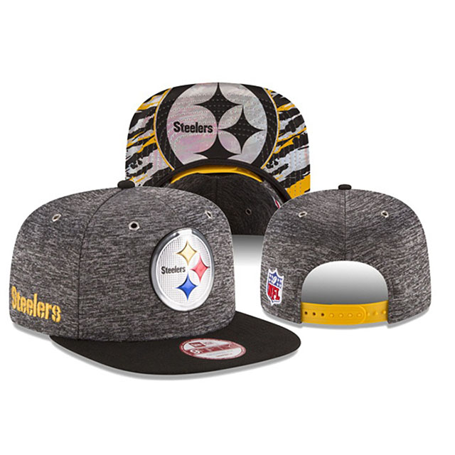 Pittsburgh Steelers Black Gray New Era Hat