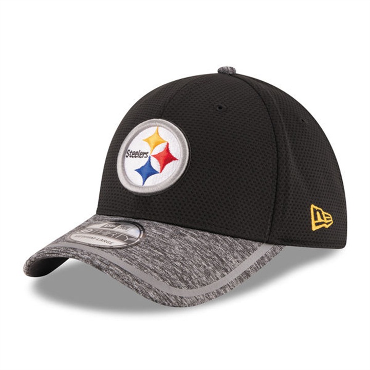 Pittsburgh Steelers Black New Era 2016 On Field Training Camp Flex Hat