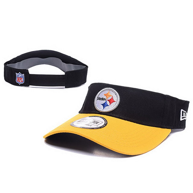 Pittsburgh Steelers New Era Yellow Block Adjustable Visor