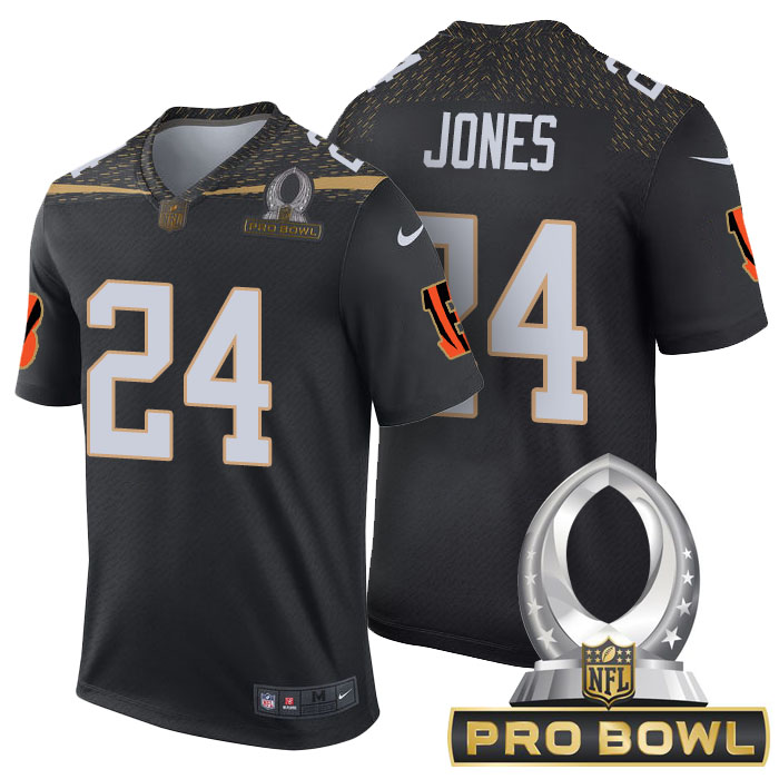 Team Irvin #24 Adam Jones Black 2016 Pro Bowl Game Jersey