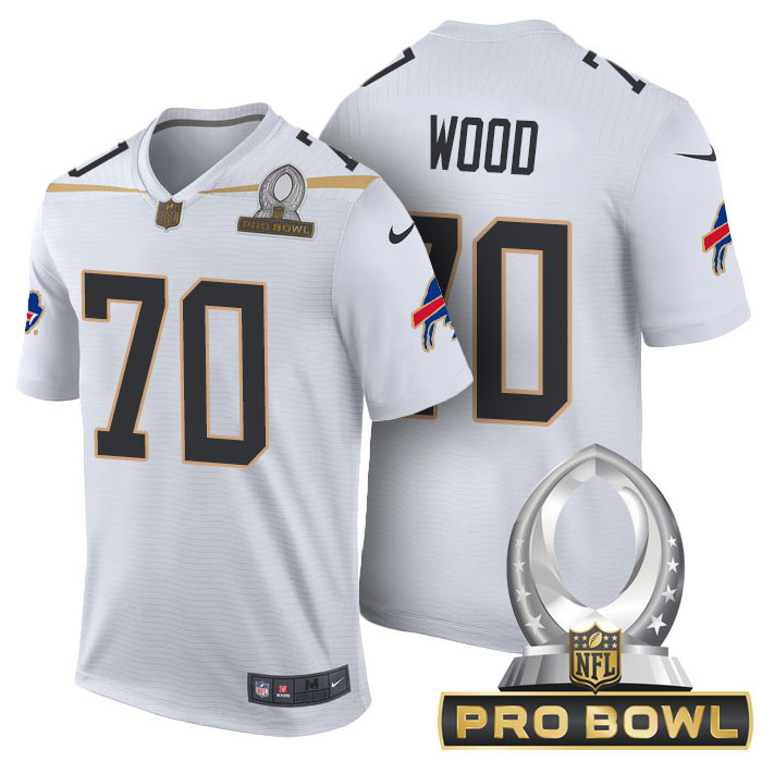 Team Rice #70 Eric Wood White 2016 Pro Bowl Game Jersey