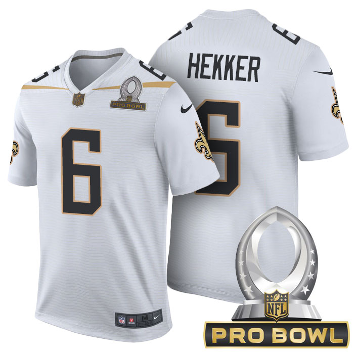 Team Rice #6 Johnny Hekker White 2016 Pro Bowl Game Jersey