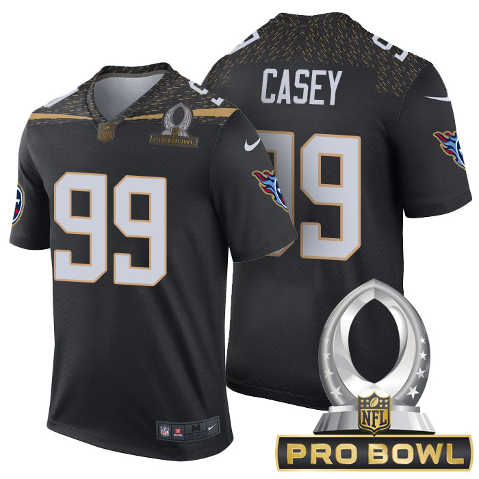 Team Irvin #99 Jurrell Casey Black 2016 Pro Bowl Game Jersey