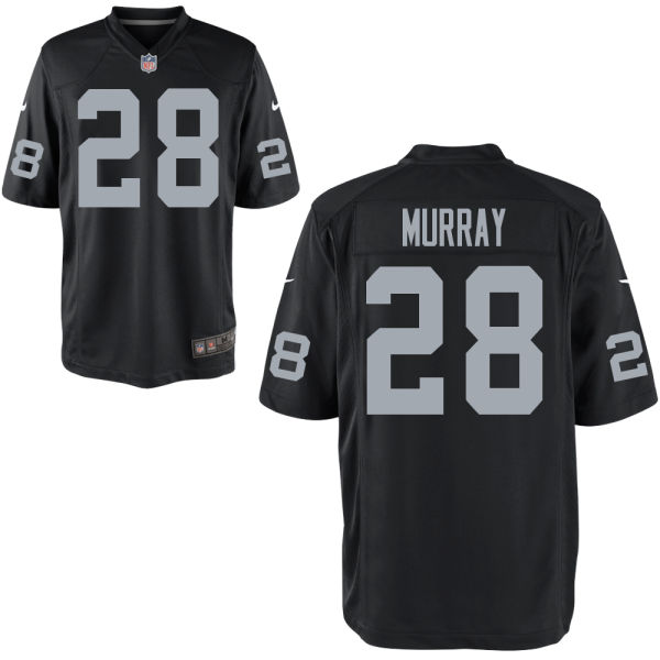 Oakland Raiders #28 Latavius Murray Black Game Jersey