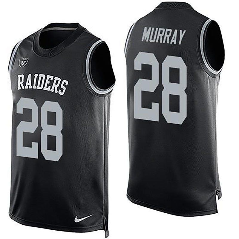 Raiders #28 Latavius Murray Black Team Color Men NFL Limited Tank Top