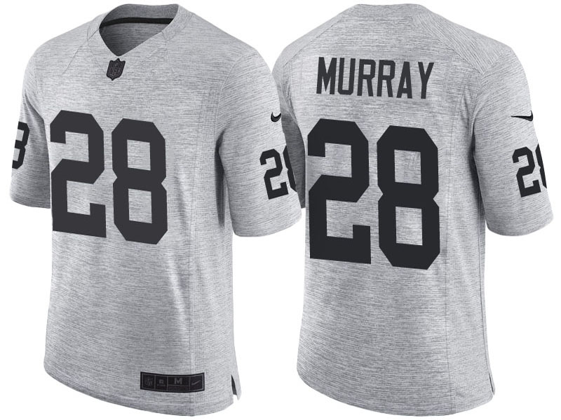 Oakland Raiders #28 Latavius Murray 2016 Gridiron Gray II Limited Jersey