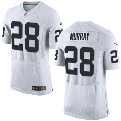 Oakland Raiders #28 Latavius Murray White Elite Jersey