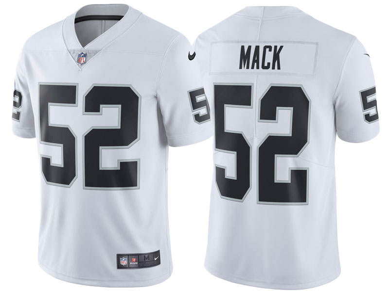 2017 Oakland Raiders #52 Khalil Mack White Vapor Untouchable Limited Jersey