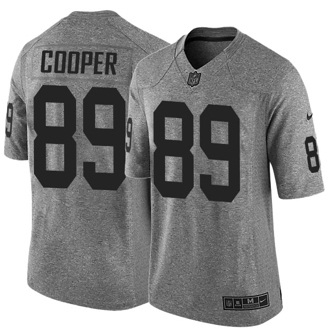 Oakland Raiders #89 Amari Cooper Gridiron Gray Limited Jersey