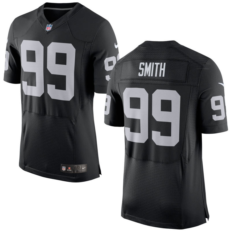 Oakland Raiders #99 Aldon Smith Black Elite Jersey