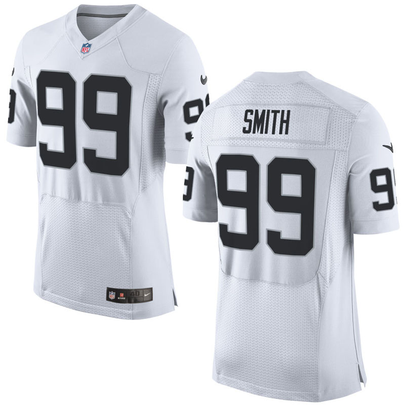 Oakland Raiders #99 Aldon Smith White Elite Jersey