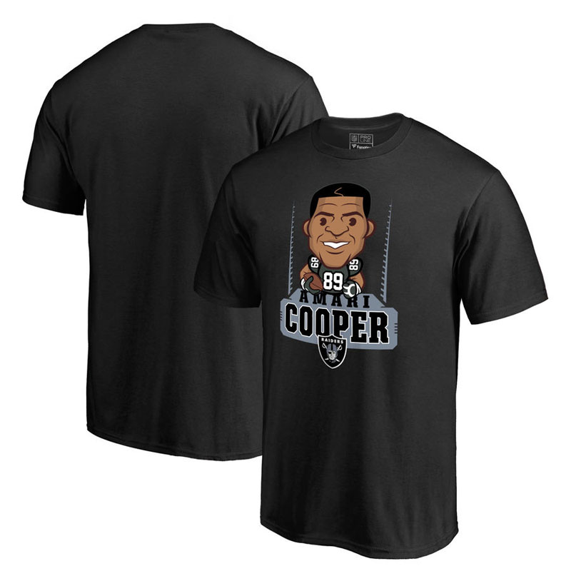 Oakland Raiders Amari Cooper Black Pro Line Emoji Player T-Shirt