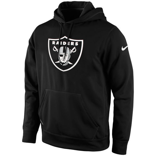 Oakland Raiders Black KO Logo Essential Hoodie