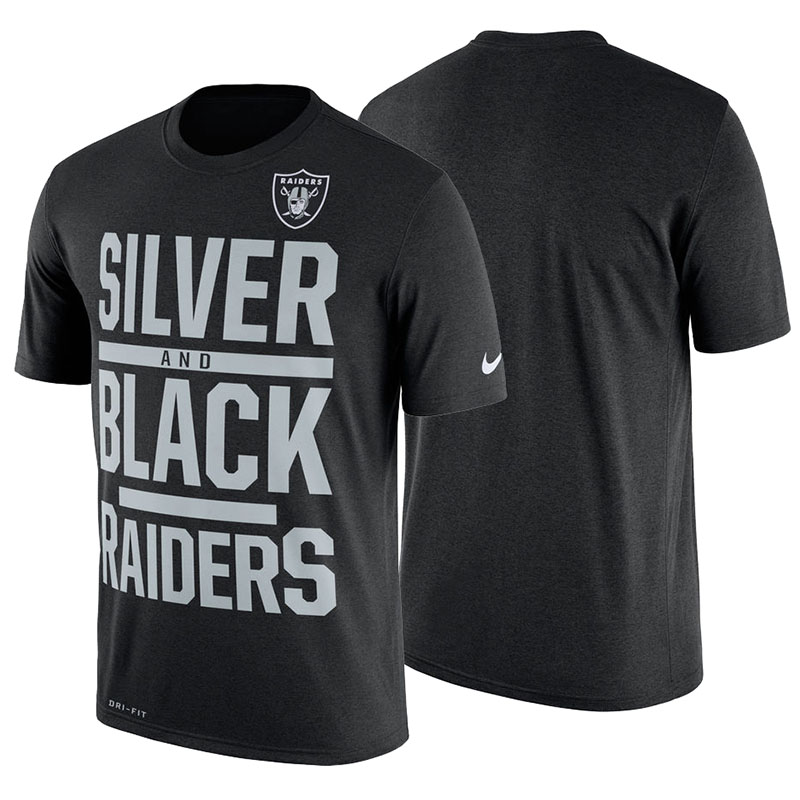 Oakland Raiders Black Legend Local Fans Performance T-Shirt