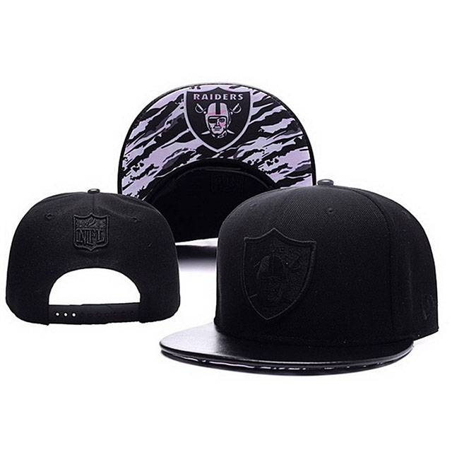 Oakland Raiders Black New Era Snapback Hat