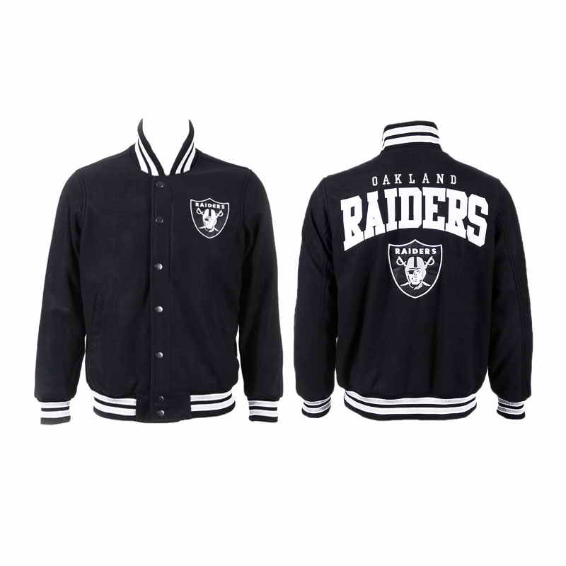 Oakland Raiders JH Design Black Domestic Team Color Jacket