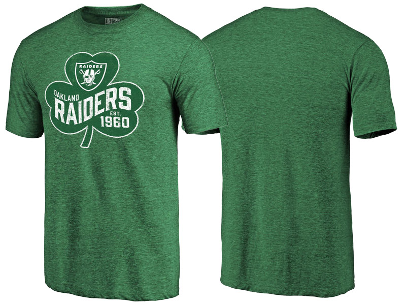 Oakland Raiders Kelly Green Paddy's Pride St. Patrick's Day T-Shirt