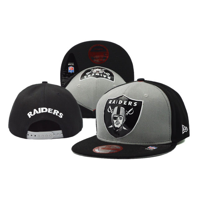 Oakland Raiders New Era Black/Gray On Field Fitted Snapback Hat