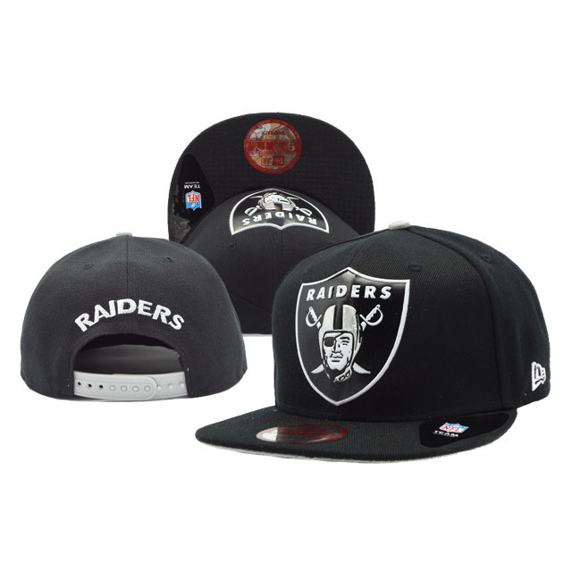 Oakland Raiders New Era Black On Field Fitted Snapback Hat