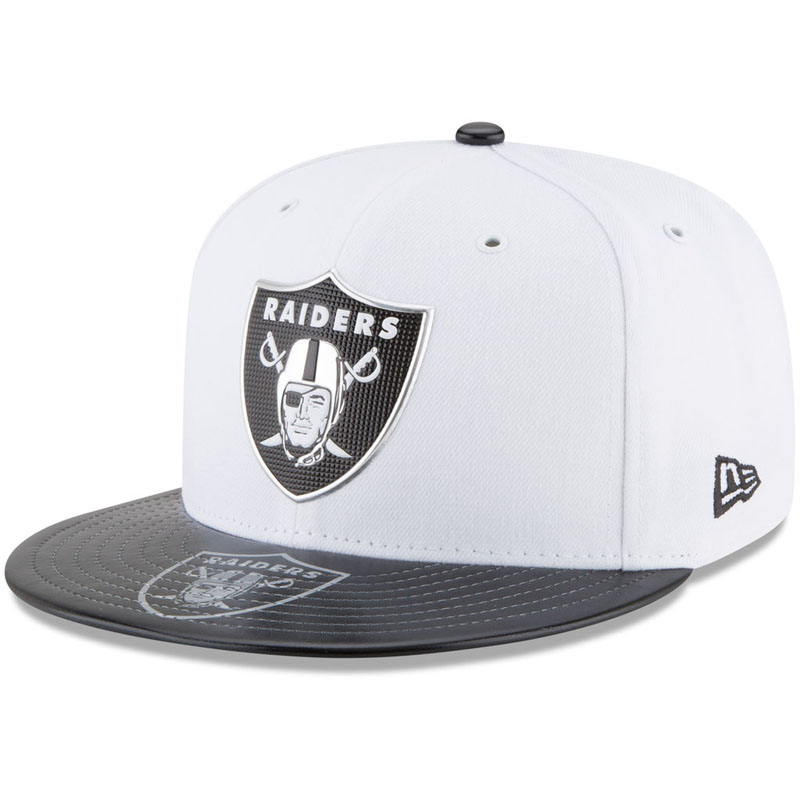 Oakland Raiders White 2017 NFL Draft Official On Stage 59FIFTY Fitted Hat