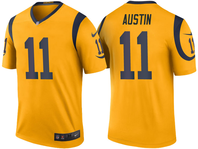 Los Angeles Rams #11 Tavon Austin Gold Color Rush Legend Jersey