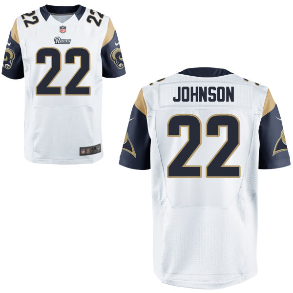 St. Louis Rams #22 Trumaine Johnson White Elite Jersey