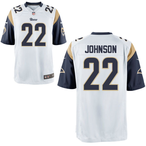 St. Louis Rams #22 Trumaine Johnson White Game Jersey