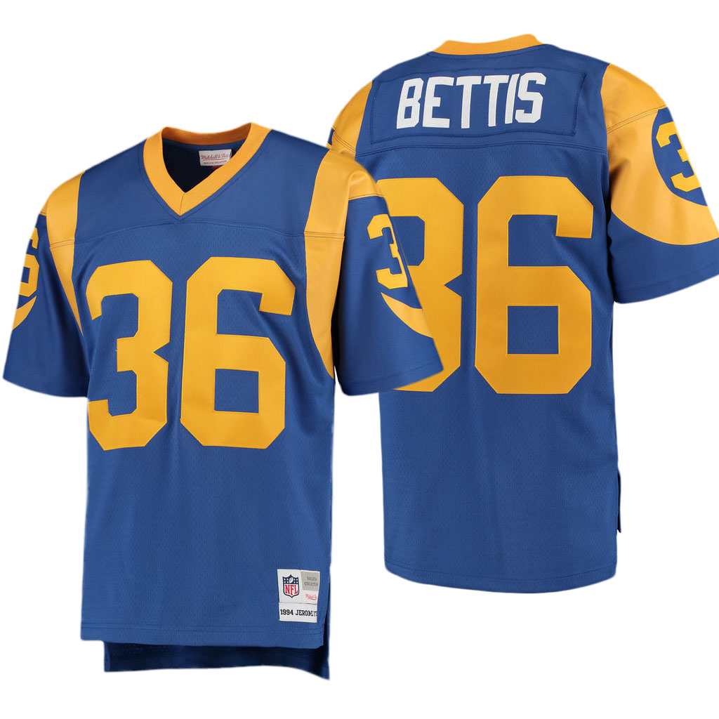 Los Angeles Rams #36 Jerome Bettis Royal Retired Player Throwback Jersey