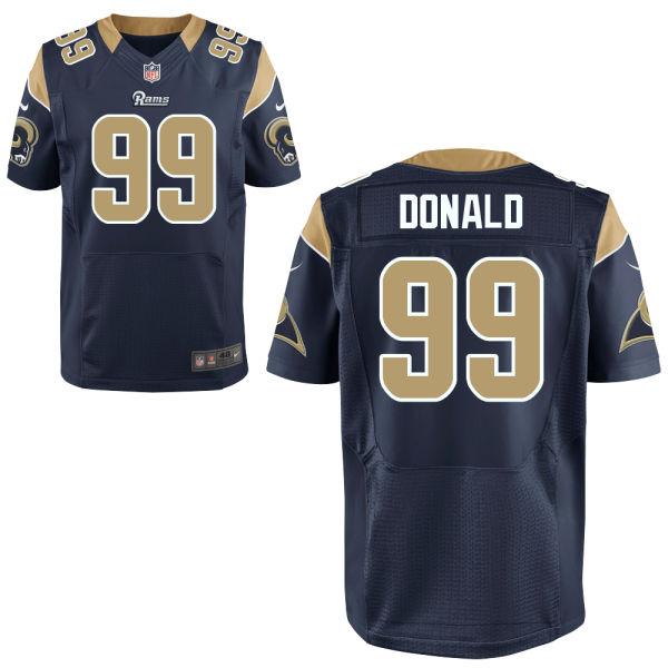 St. Louis Rams #99 Aaron Donald Navy Blue Elite Jersey