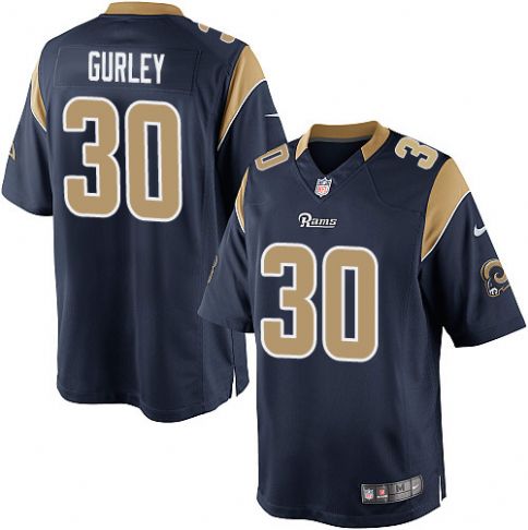 St. Louis Rams #30 Todd Gurley Navy Blue Limited Jersey