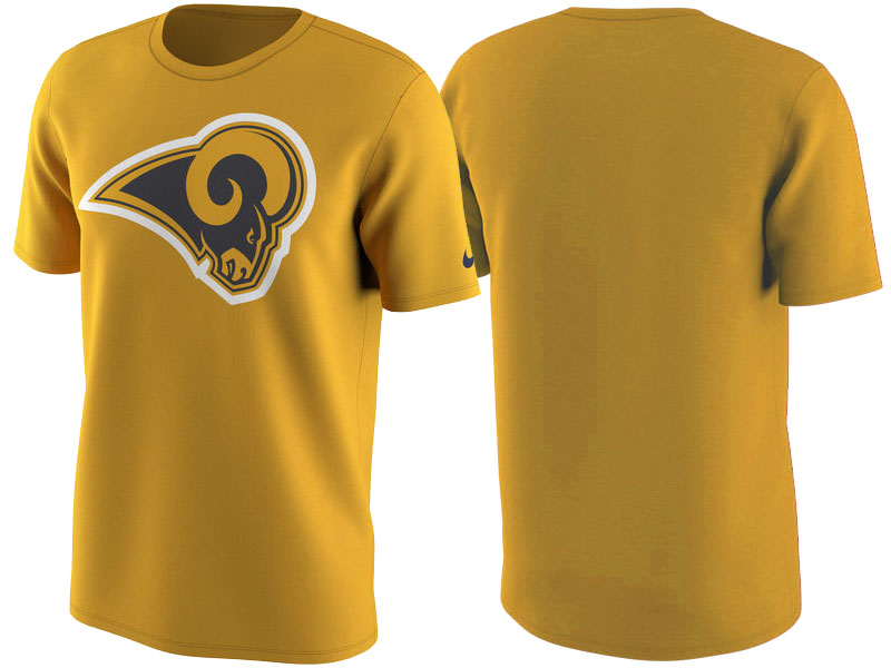 Los Angeles Rams Gold Color Rush Travel T-Shirt