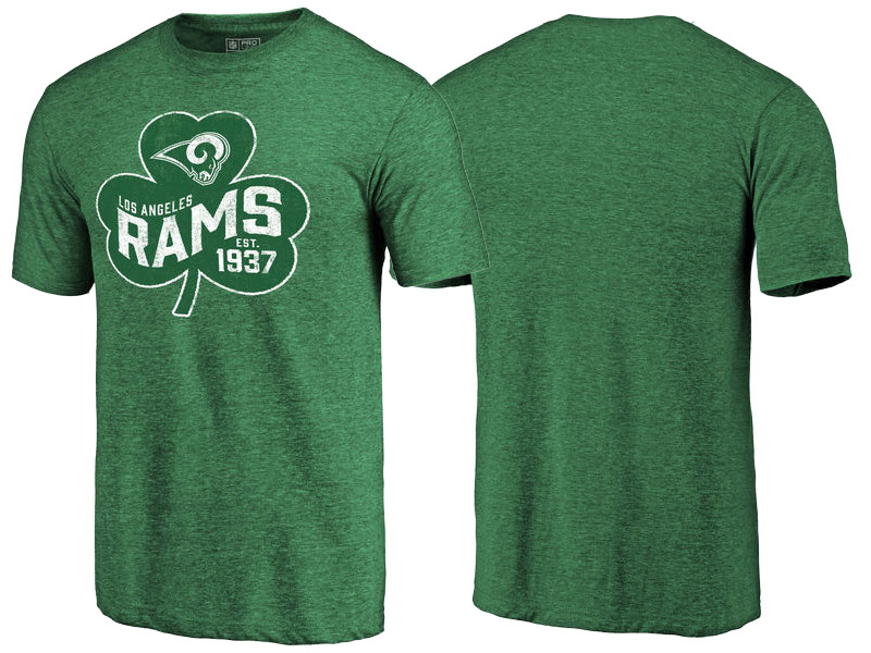 Los Angeles Rams Kelly Green Paddy's Pride St. Patrick's Day T-Shirt