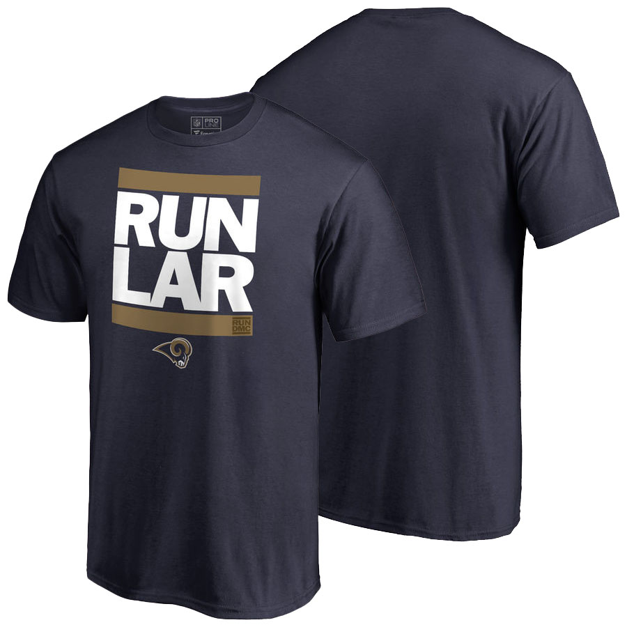 Los Angeles Rams Navy Pro Line RUN-CTY T-Shirt