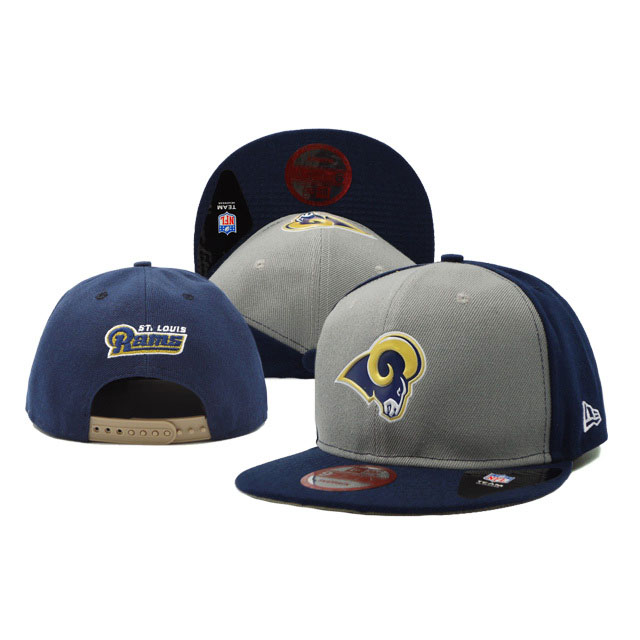 St. Louis Rams New Era Navy Blue/Gray On Field Fitted Snapback Hat