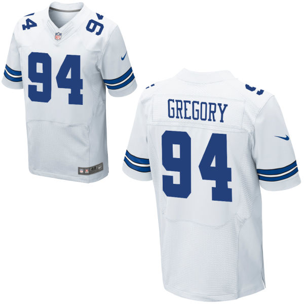 Mens Dallas Cowboys #94 Randy Gregory Nike White Elite Jersey