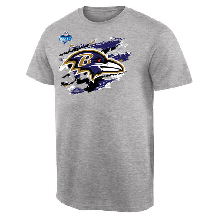 Ravens Pro Line Heather Gray 2016 Draft Special T-Shirt