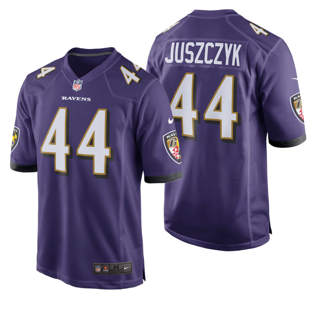 Baltimore Ravens #44 Kyle Juszczyk Purple Game Jersey