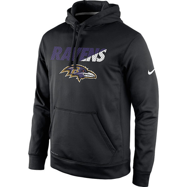 Baltimore Ravens Black Kick Off Staff Performance Pullover Hoodie