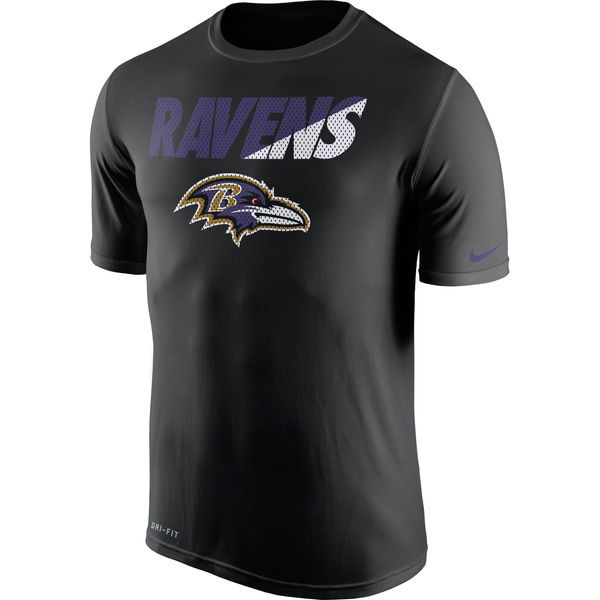 Baltimore Ravens Black Legend Staff Practice Performance T-Shirt