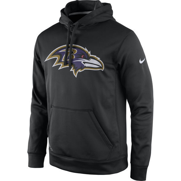 Baltimore Ravens Black Practice Performance Pullover Hoodie