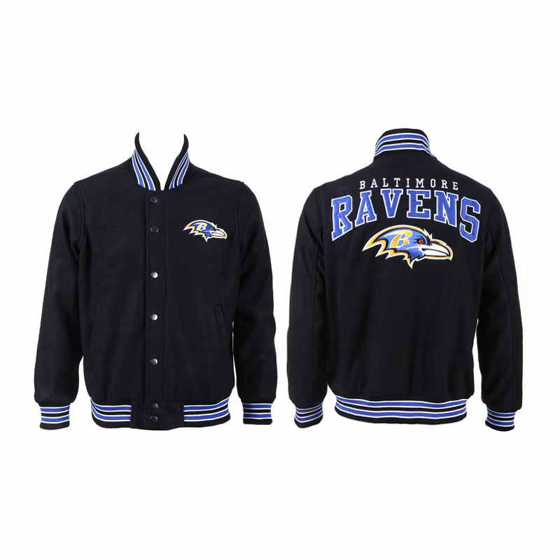 Baltimore Ravens JH Design Black Domestic Team Color Jacket