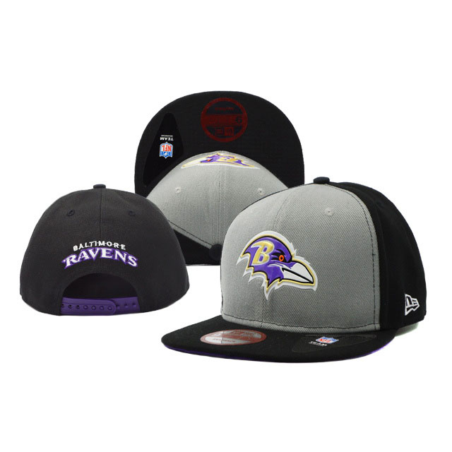 Baltimore Ravens New Era Black/Gray On Field Fitted Snapback Hat