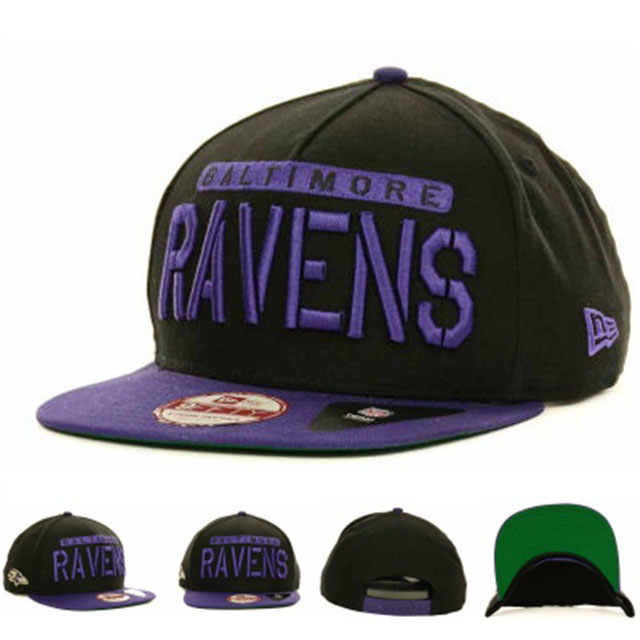 Baltimore Ravens New Era Black On Field Adjustable Hat