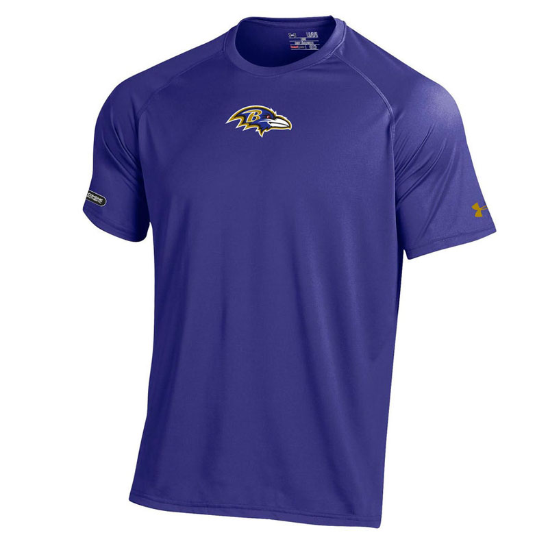 Baltimore Ravens Purple Under Armour NFL Combine Authentic Core Tech T-Shirt