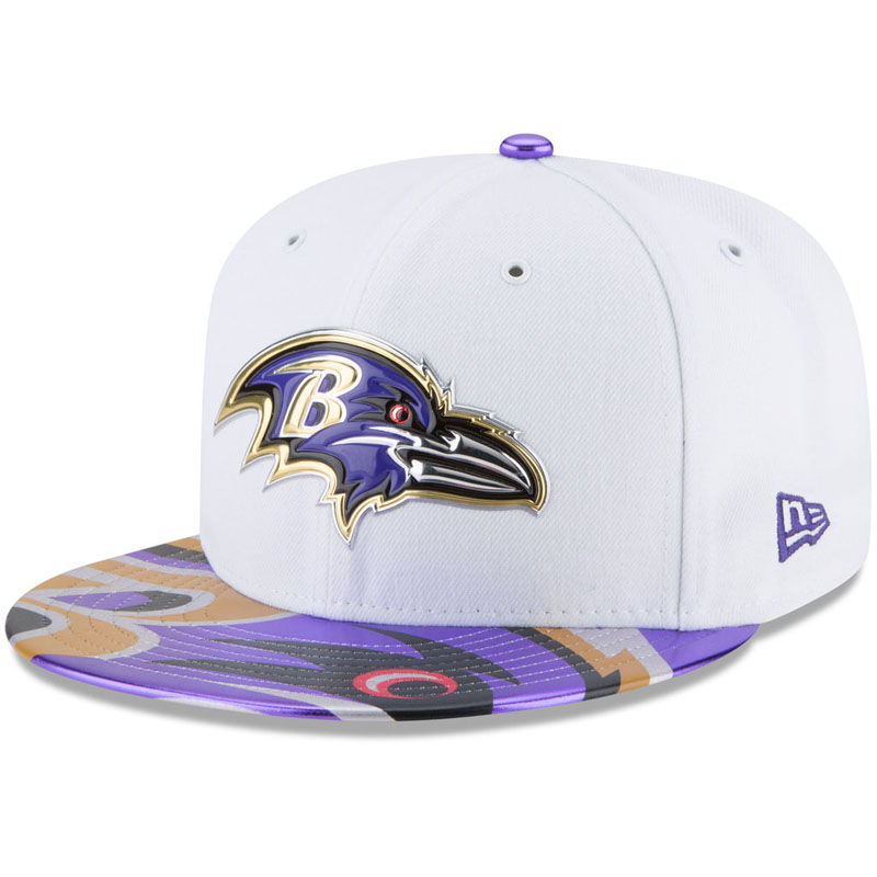 Baltimore Ravens White 2017 NFL Draft Official On Stage 59FIFTY Fitted Hat