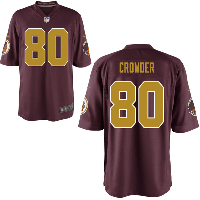 Washington Redskins #80 Jamison Crowder Red Throwback Game Jersey