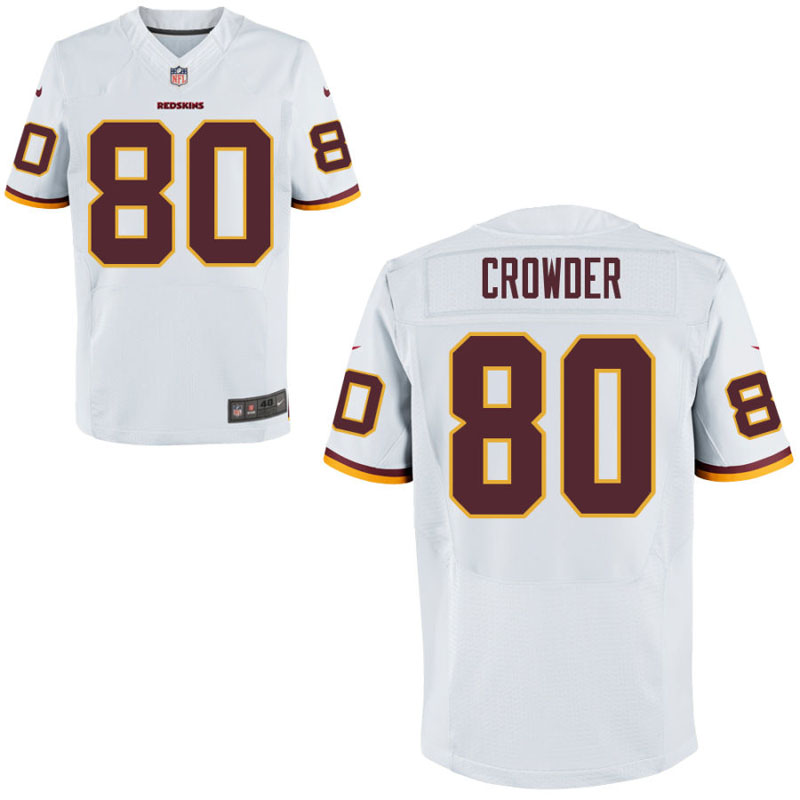 Washington Redskins #80 Jamison Crowder White Elite Jersey