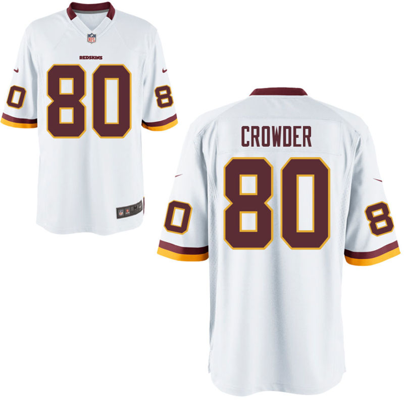 Washington Redskins #80 Jamison Crowder White Game Jersey