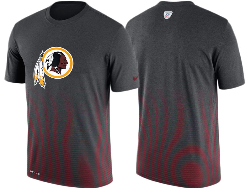 Washington Redskins Anthracite New Day Enhanced Performance T-Shirt