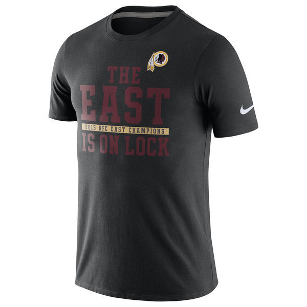 Washington Redskins Black 2015 NFC East Division Champions T-Shirt